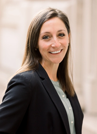 Headshot of Danielle Acker Susanj, Executive Vice President for the Fairness Center.