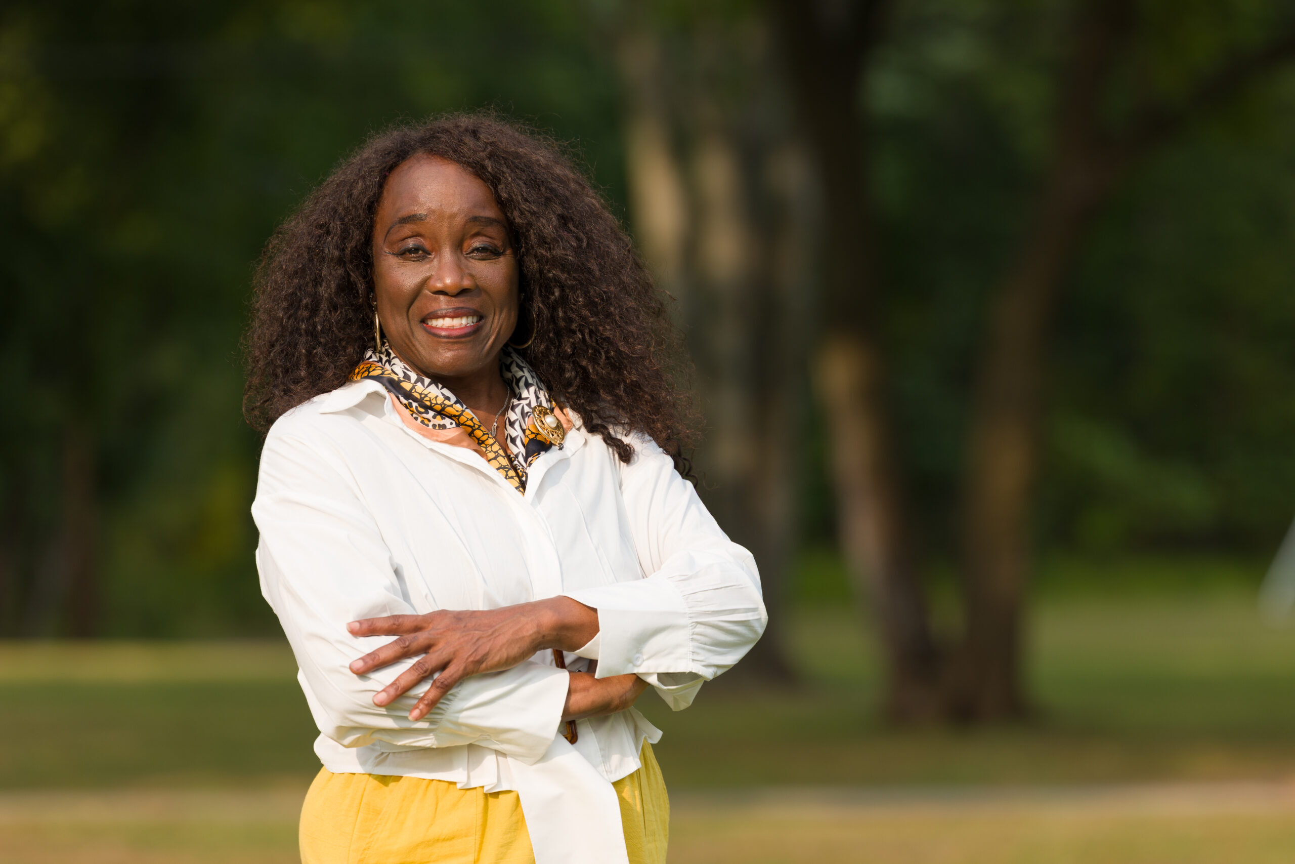 Dr. Dupont, plaintiff in Dupont & Pocklembo v. NJEA & Spiller, posing in front of trees in a white shirt.