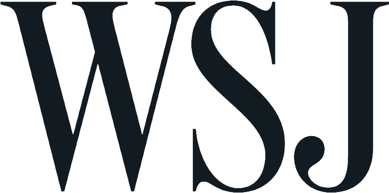 WSJ logo. Black letters on transparent background