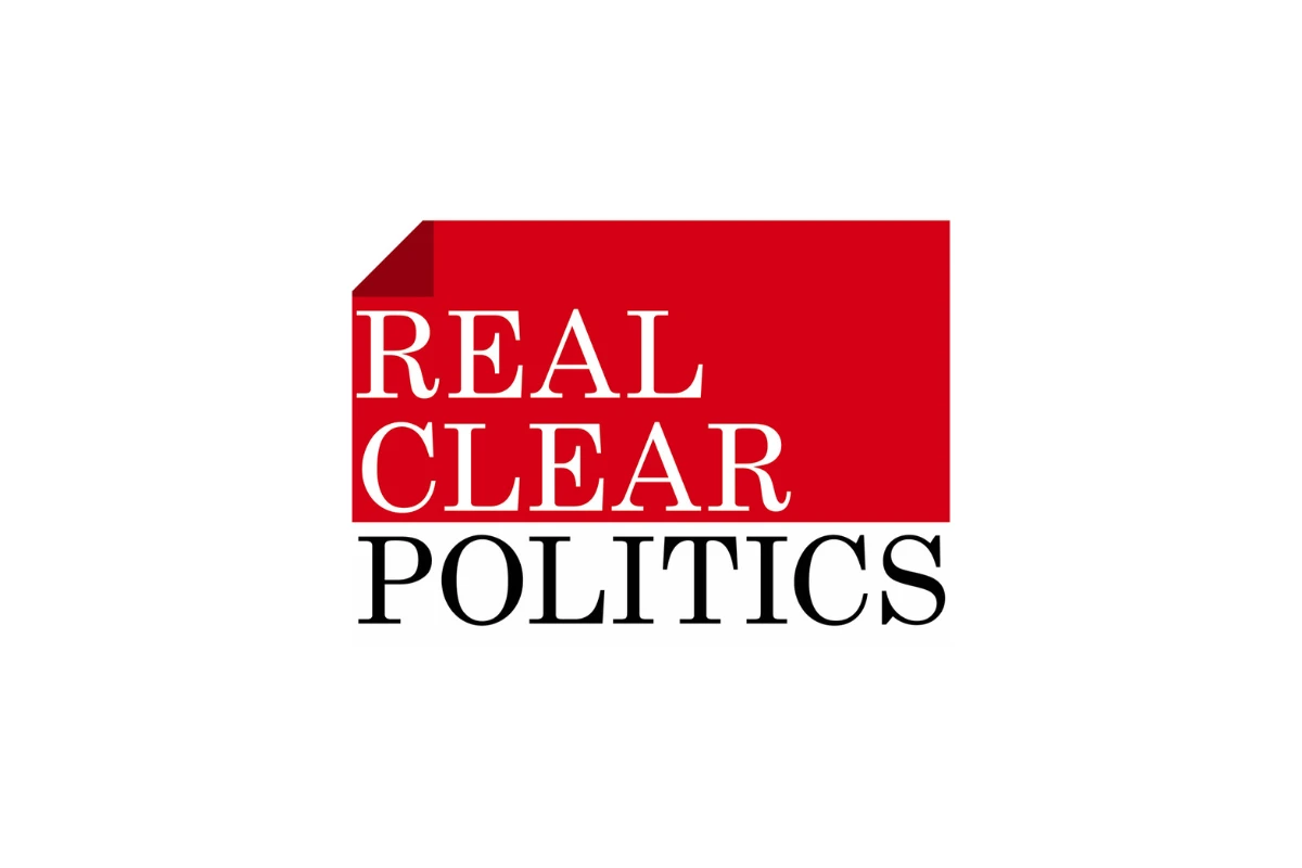 RealClear Politics logo; white background with red and black lettering