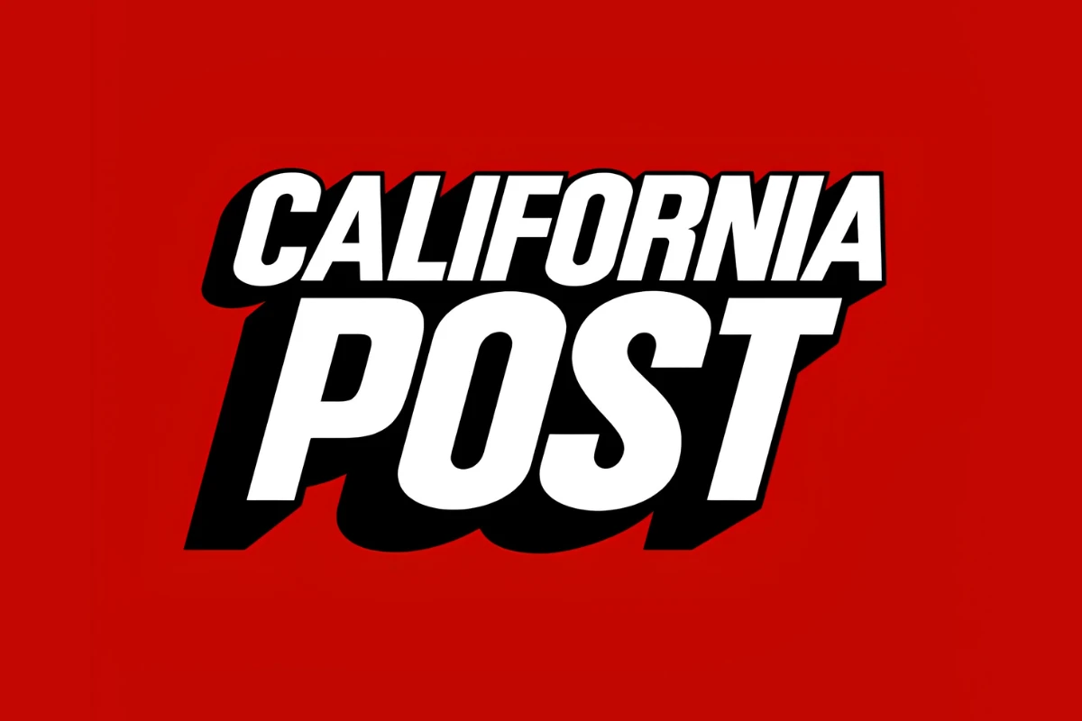 ca post logo web The logo of the California Post; White and black lettering on red background